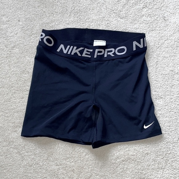 😍 Navy Blue Nike Dri Fit Spandex Shorts